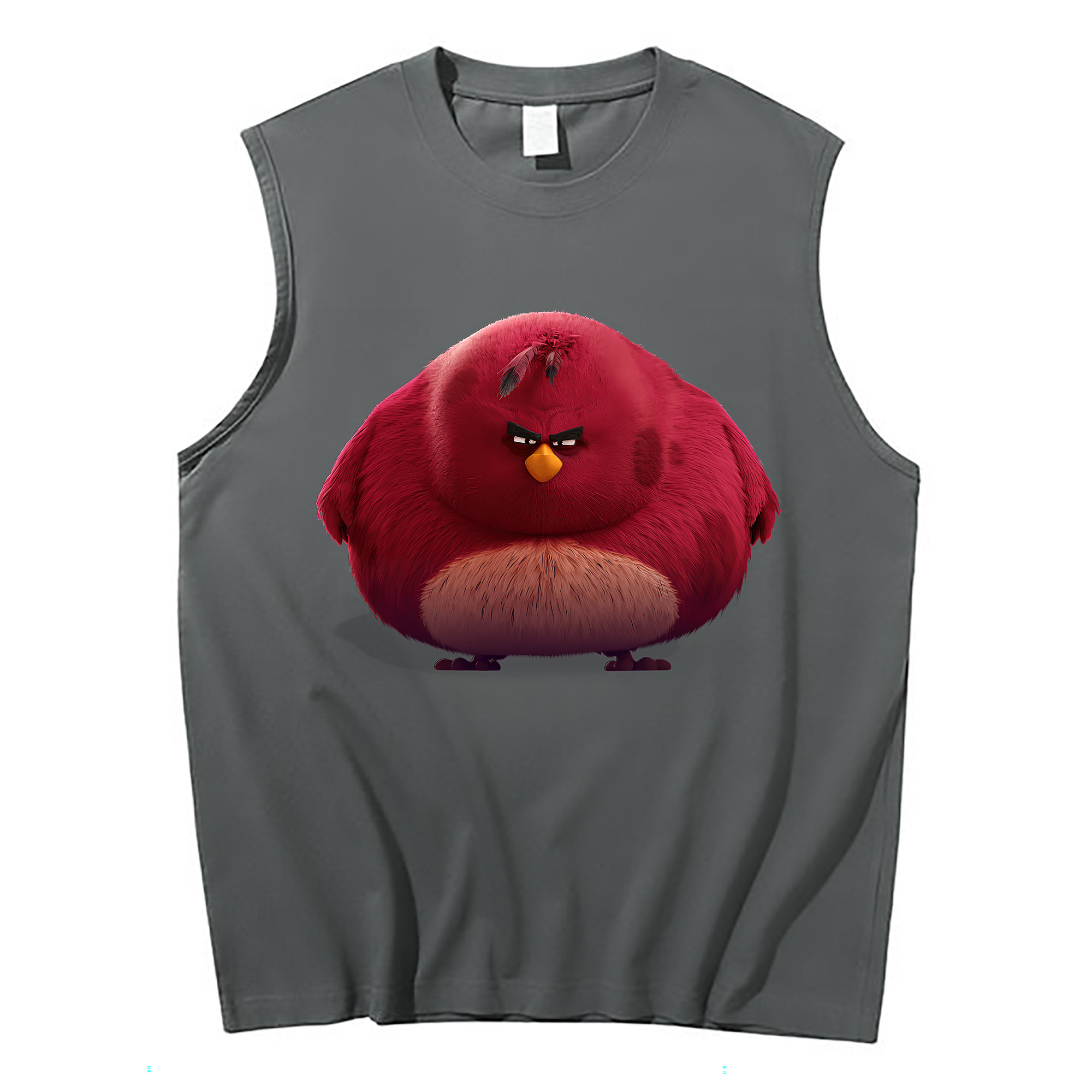 （画像用） Angry Birds アングリーバード コットン100％タンクトップ（フロントプリント）
